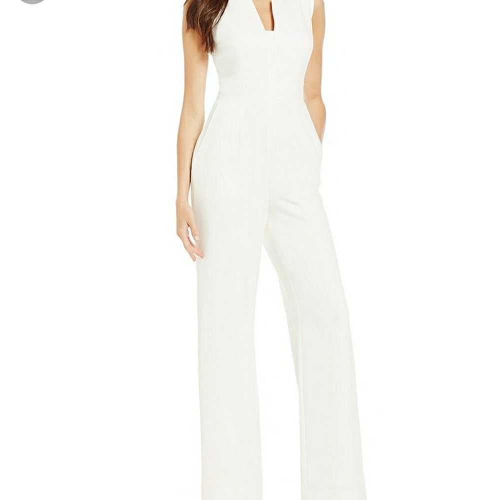 Tahari Jumpsuit Ivory size 16